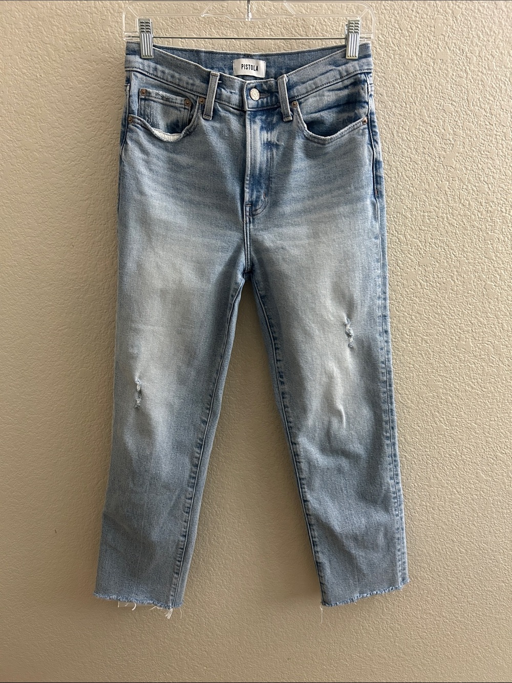 pistola Charlie High Rise Straight Jeans